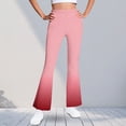 thumbnail image 5 of Watermelon Red Boy Girl Girl Lounge Pants Leggings Tights for Girl Fleece Lined Wool Gradient Graphic Warm Fuzzy Flared Bell Bottom Long Bootcut Leg Winter Fall Pants 2025 9 Years, 5 of 6