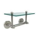thumbnail image 1 of Allied Brass Prestige Skyline Two Post Toilet Tissue Holder with Glass Shelf Polished Brass, 1 of 2