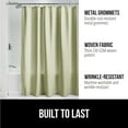 thumbnail image 3 of GORILLA GRIP Waffle Shower Curtain, Thick Weighted Fabric, Wrinkle and Rust Resistant, Classic Hotel Quality Design, Machine Wash, 72x72, Sage, 3 of 9