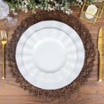 thumbnail image 2 of HLONK 6 Pack 15” Silver Metallic String Round Placemats For Wedding Events Birthday Party, 2 of 10