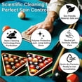 thumbnail image 5 of 100ML Pool Ball Cleaner and Restorer Polish - Billiard Table Felt Cleaner Spray Kit for Consistent Roll - Removes Chalk - Dust - Dirt & Stains - Pool Table Accessory, 5 of 10