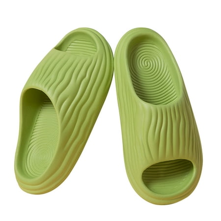 

SEARCHI Cloud Women Men Soft Adult Non-Slip Quick Dry Balsam Pear Shape Slidder Thick Sole Shower Sandals Open Toe