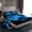 Blue, variant on Manfei Kids Gamepad Controller Twin Sheet Sets,Console Video Gaming Twin Fitted Sheet,Red Black Flat Sheet For Boys,Luxury Bedroom Decor,3 Pieces