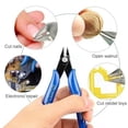thumbnail image 4 of 1 PCS Mini Nose Cutting Plier Electrical Wire Cable Cutter Metal Side Snips Flush Pliers Convenient Durable Tool Blue, 4 of 6