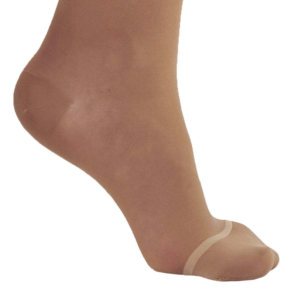 Ames Walker AW Style 18 Sheer Support 20-30 mmHg Firm Compression Knee High Stockings LtNude XXLarge