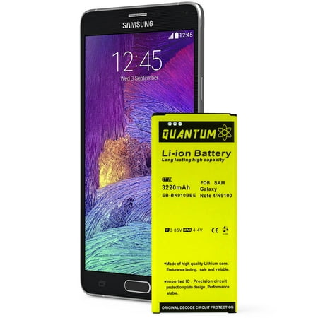 QUANTUM Battery EB-BN910BBE 3220mAh for Samsung Galaxy Note 4 12 Month