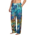 thumbnail image 2 of Bingfone Sea World Mens All Over Print Sleep Pajama Pants-Medium, 2 of 9