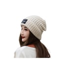 thumbnail image 2 of Women's Fashion Knit Beanie with Signature Cuff Detail - Stretch Fit Ribbed Knit Slouchy Hat for Everyday Style, 2 of 9