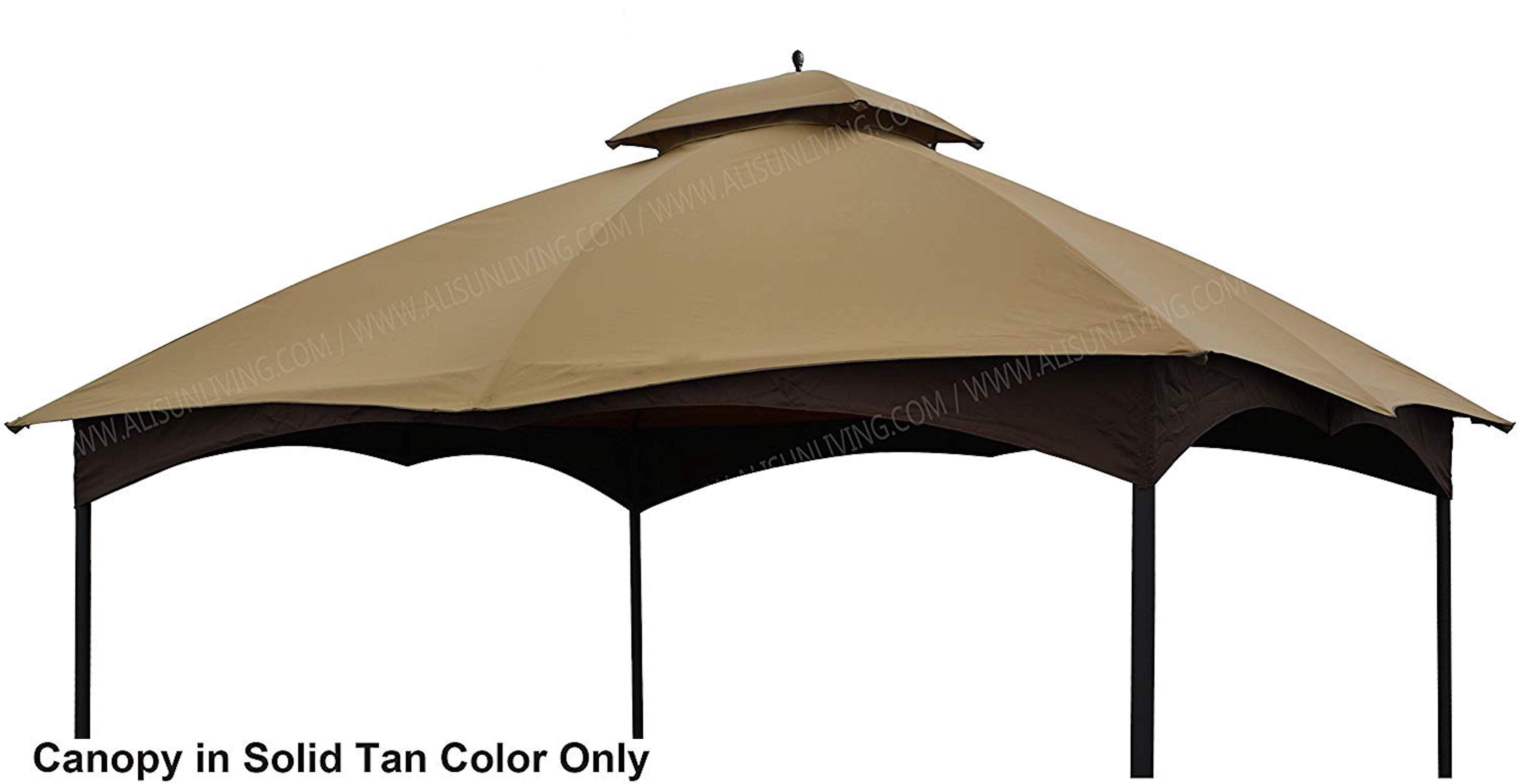 ​APEX GARDEN Replacement Canopy Top for Massillon / Turnberry 10' x 12' Gazebo Model #L-GZ933PST / L-GZ933PCO-L