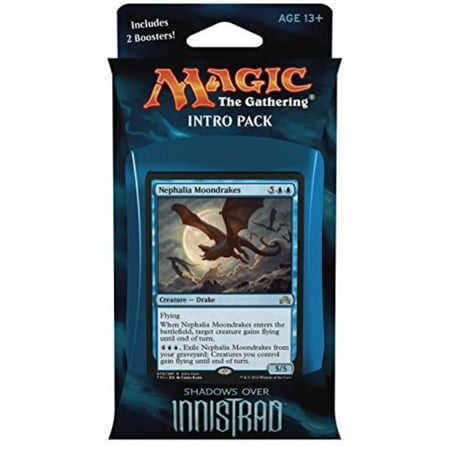 Magic the Gathering: MTG Shadows over Innistrad: Intro Pack Theme Deck: Unearthed Secrets includes 2 Booster Packs and