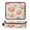 Pale Pink Peach's Pattern, variant on Hair Tool Organizer Bag with Heat Resistant Mat Removable Travel Storage Case for Hot Air Brushes Curling Irons Pale Pink Peach's Pattern