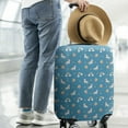 thumbnail image 2 of Blue Cartoon Unicorn Rainbow Cloud Star Balloon Luggage Cover Fashion Suitcase Cover Baggage Covers Fit 25-28 Inch Luggage (Go Travel), 2 of 5