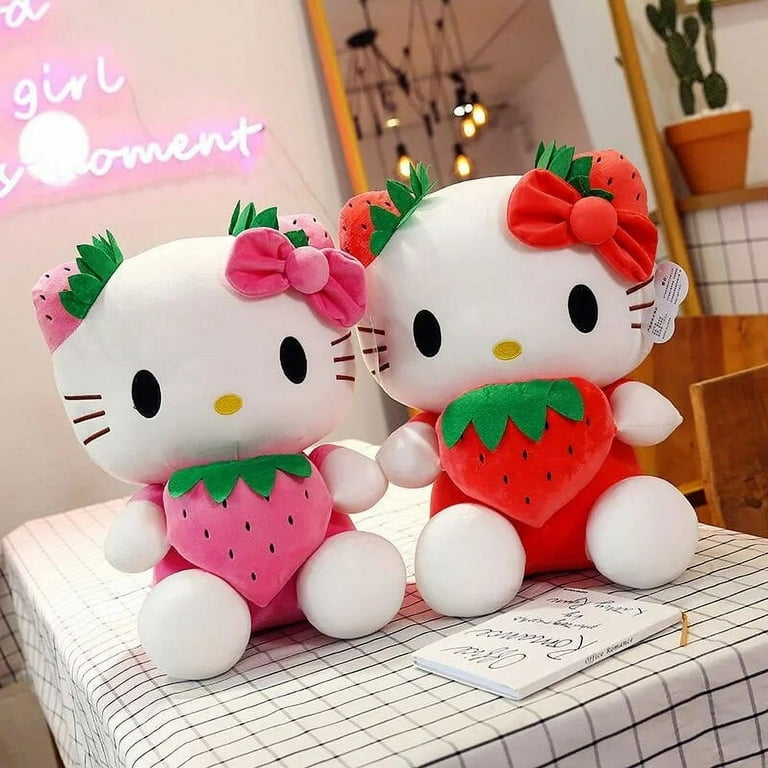  Cute Strawberry Frog Plush Pillow Toy, Kawaii