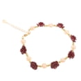 thumbnail image 2 of Pulsera con dijes de flores, pulsera de rosas, joyería de rosas, joyería de mano para mujeres y niñas, 2 of 5