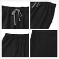 thumbnail image 6 of Men Cargo Scrub Pants Classic Straight Leg Fit Multi Pockets 4 Way Stretch Anti Wrinkle Moisture Wicking, 6 of 7