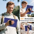thumbnail image 6 of For Samsung Galaxy Tab A11+ 2025/Tab A9+ 2023 Case 11 inch (SM-X310/X315/ SM-X210/X216), 360 Hand Strap, Shoulder Strap, Kickstand, Rugged Drop Protection, Navy Blue, 6 of 6