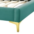 thumbnail image 6 of Modway Sunny Performance Velvet Twin Bed in Teal, 6 of 10