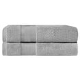thumbnail image 2 of Superior Aria Turkish Cotton 2-Piece Bath Sheet Set, Ultra Soft Heavyweight Towels, Grey, 2 of 6