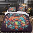thumbnail image 3 of Home Textiles 2/3pcs Bedding Cover Set Game Handle Printed Comforter Cover Set for Adult,King (90"x104"), 3 of 6