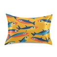 thumbnail image 7 of Yayeee Pillowcase Queen Size Set of 2 Satin Wrinkle Resistant Pillow Case, Yellow Sardines Pattern, 7 of 7