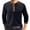 Blue, variant on XFLWAM Men's Henley Shirts Raglan Long Sleeve Casual Lightweight Regular Fit Button Cotton Basic T-Shirt Dark Gray S