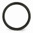 thumbnail image 3 of Stainless Steel Black Ip-plated Hammered 8mm Band Ring - Size 9.5, 3 of 4