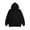 Black, variant on Plus size Womens Casual Zip Up Jacket, Long Sleeve Hoodie Sweatshirt for Daily Wear, Wine,Size 3XL