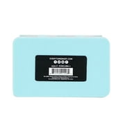 (2 pack) Everything Mary 10 Compartment Plastic Bead Storage Box, Teal (Single)