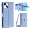 thumbnail image 1 of For Iphone 13 Sheep Texture Cross-Body Zipper Wallet Leather Phone Case(Blue), iPhone 12 Pro Max, 1 of 7