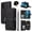 Black, variant on Furiet Argyle Wallet Case for TCL 30XE/30V/4X/20AX/20A/20R/Bremen 5G with Wrist/Shoulder Strap Slot Zipper Purse Card Holder Stand Phone Cover for TLC T601DL 30 XE XE5G V 20 AX R A 6.67 Rose Gold