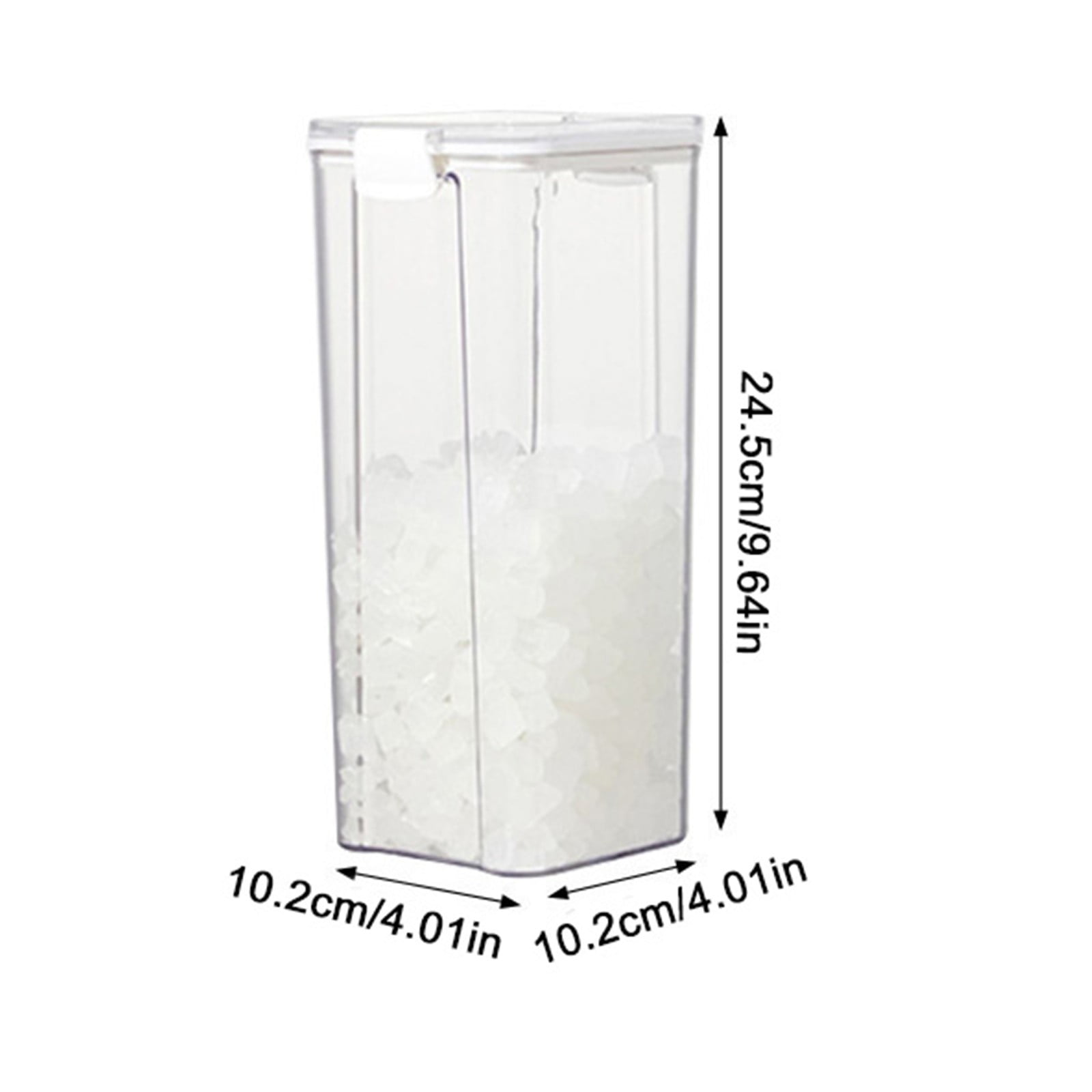 SLUOHZXI Airtight Food Storage Containers with Lids,Plastic Storage Canisters for Kitchen and Pantry Organization,Dry Food Canisters for Flour, Sugar and Cereal