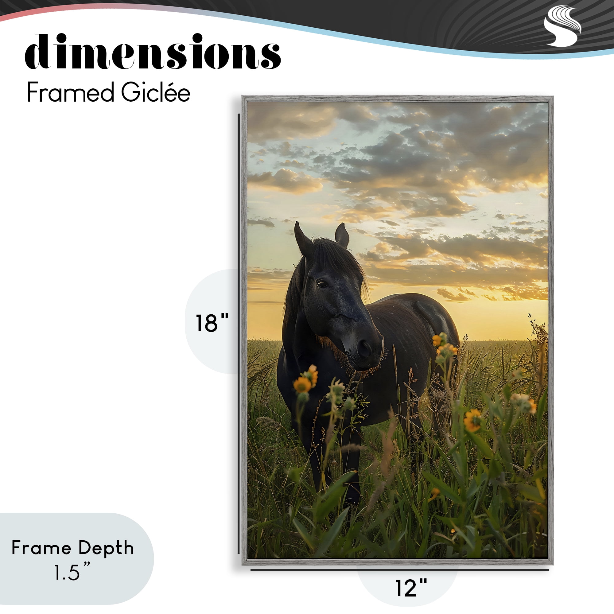 Stupell Industries Standing In Field Of Flowers Gray Framed Giclee Art, design by Creative Studio