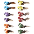 thumbnail image 1 of 12 Pcs Artificial Foam Feather Birds Mini Decorative For Wreaths Tree Decor, 1 of 10