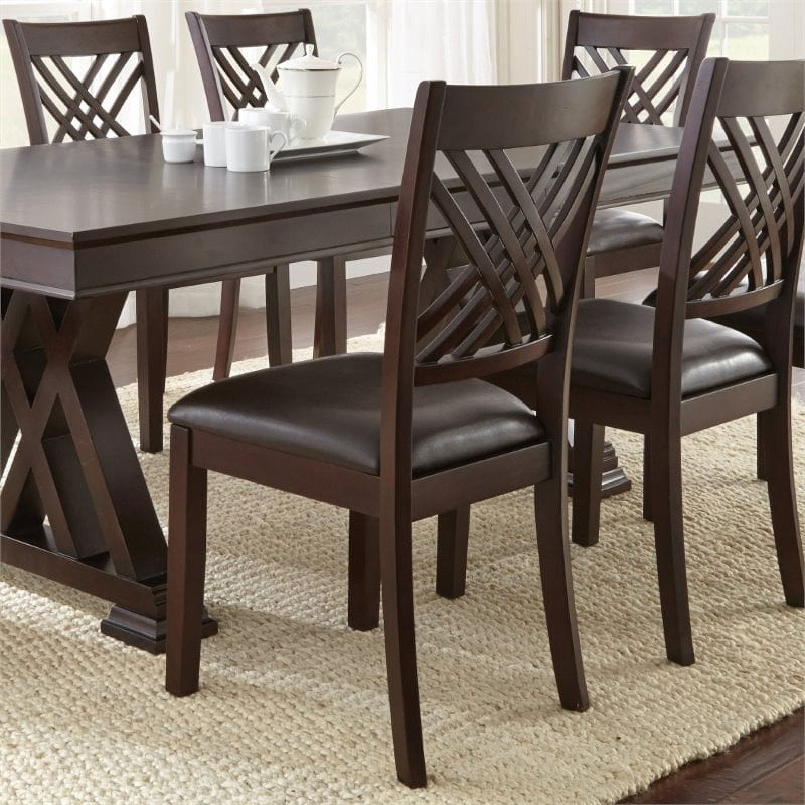 Steve Silver Adrian Indoor Dining Chair, Set of 2, Cherry