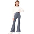 thumbnail image 5 of Mifsaly 3 Pack Girls Flare Leggings Kids High Waist Tummy Control Bootcut Yoga Pants Soft Stretch Athletic Workout Bell Bottom Pant, 5 of 9