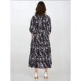 thumbnail image 4 of Embroidered Sweetheart Neck Tiered Maxi Dress with a Puff Sleeves, 4 of 5