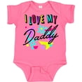 thumbnail image 3 of Inktastic I Love My Daddy 80s Retro Style Boys or Girls Baby Bodysuit, 3 of 5