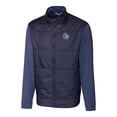 thumbnail image 2 of Men's Cutter & Buck Navy San Antonio Missions Big & Tall Stealth Hybrid Quilted Full-Zip Windbreaker Jacket, 2 of 3