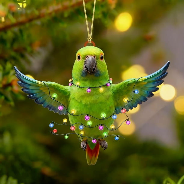 Adornos Colgantes Navideños de Acrílico | Decoraciones Navideñas Impresas a Doble Cara de 8 Cm para Familiares y Compañeros de Trabajo | Regalos Duraderos para Decorar El Árbol de Navidad | Accesorio