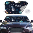 thumbnail image 2 of Balery Space Print Car Windshield Sun Shade,Windshield Sunshade for Car Pickup Truck SUV Accessories-Small, 2 of 7