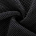 thumbnail image 4 of Dolkfu Black Mens Sweater Crew Neck Pullover Sweaters Waffle Solid Knit Shirt for Men M, 4 of 8