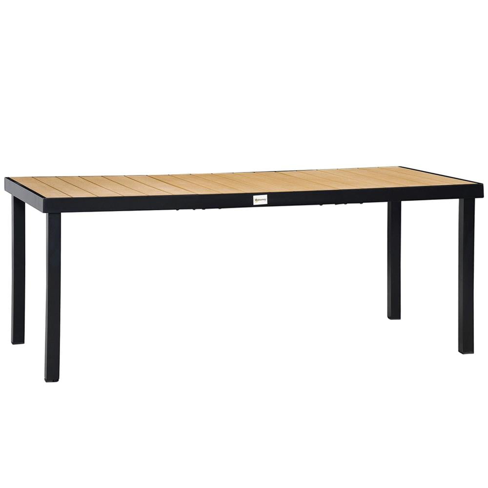 Whiteline Modern Living Belle Dining Table – Grey Steel Frame, 2mm Steel Top, Contemporary Style