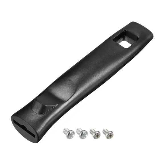 Uxcell Pan Replacement Handle Black 6.3x1.3inch Nonstick Saucepan Cookware Skillet Heat-Resistant Handle with Screw