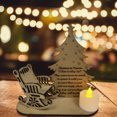 thumbnail image 2 of Dsscvnef Memory Christmas Candlestick Keepsake Ornament Merry Candle Holder Holiday Decoration for Festive Home, 2 of 8