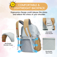 thumbnail image 3 of Fegat Girls Boys School Backpack, Large Capacity Student Middle School Backpack,Lightweight Waterproof Casual Bag with Cute Coin Purse,Ideal Gift for Travel Casual School, 3 of 8