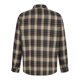 thumbnail image 3 of Blusa y camisa de manga larga con cuello vuelto para hombre, informal, con botones y bolsillos, camisa de manga larga a cuadros, abrigo de lino para hombre, 3 of 7