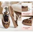 thumbnail image 5 of LUCKY STEP Womens Mule Fashion Sneakers Slip On Backless Winter Retro Comfy Casual Shoes,Leopard, 5 of 10