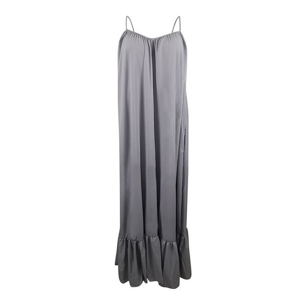 Women Fashion Casual Solid Sleeveless Strap Dress Pocket Loose Backless Big Dress  Dress Womens Long Summer Dresses Cotton Dresses For Women 2024 Casual -  Walmart Business Supplies