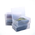 thumbnail image 2 of 6 cajas apilables de plástico transparente para guardar zapatos de mujer y niña, de 28 x 18,5 x 9,5 cm., 2 of 3