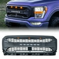 thumbnail image 1 of AMERICAN MODIFIED Grille d'Armure Compatible avec Ford F150 2021-2023, Noir, 1 of 12